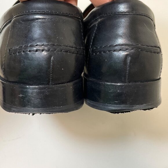 Cole Hann Black Leather Horse bit Loafers Pinch Gotham 8.5 Men\'s Made In India